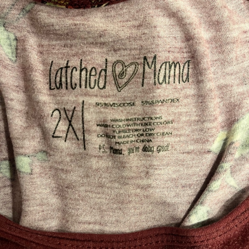 Latched Mama Black and White Striped Maternity/Nursing Dress - Picture 7 of 8